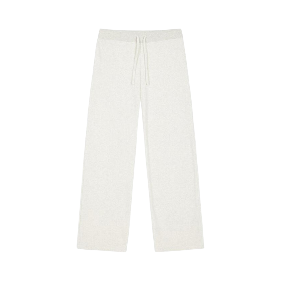 - (W) Deinet Velour Track Pants in White Melange