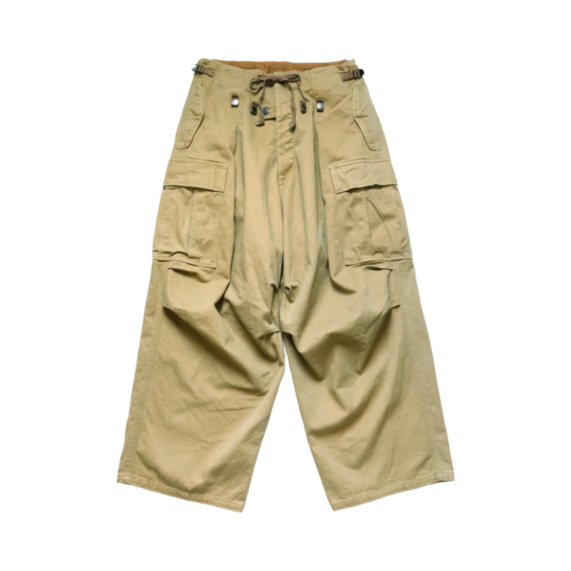 K2309LP036/EK-1674LP Kapital Heavy Drill Jumbo Cargo Pants Beige