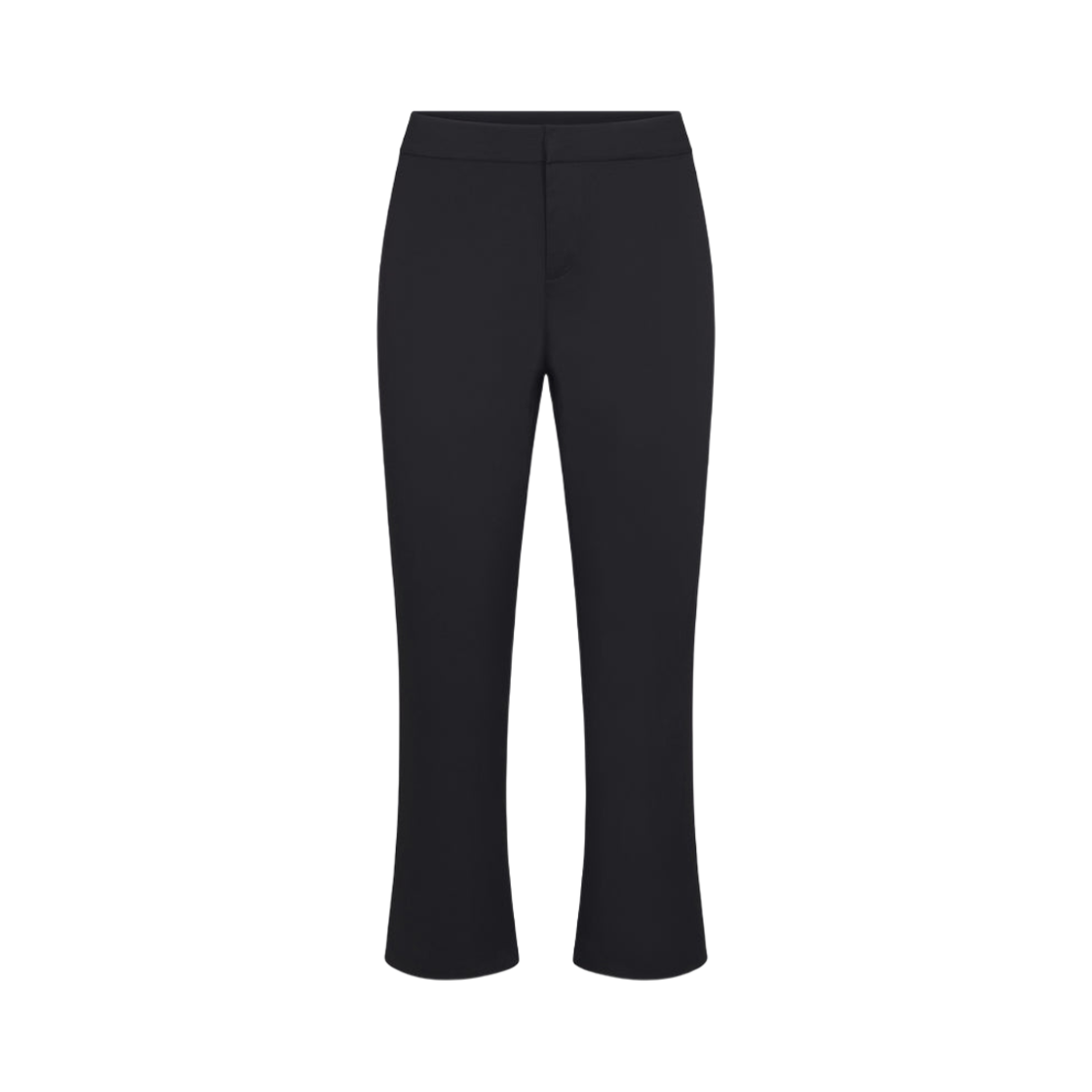 (W) 카이 포플린 로우 라이즈 카프리 블랙