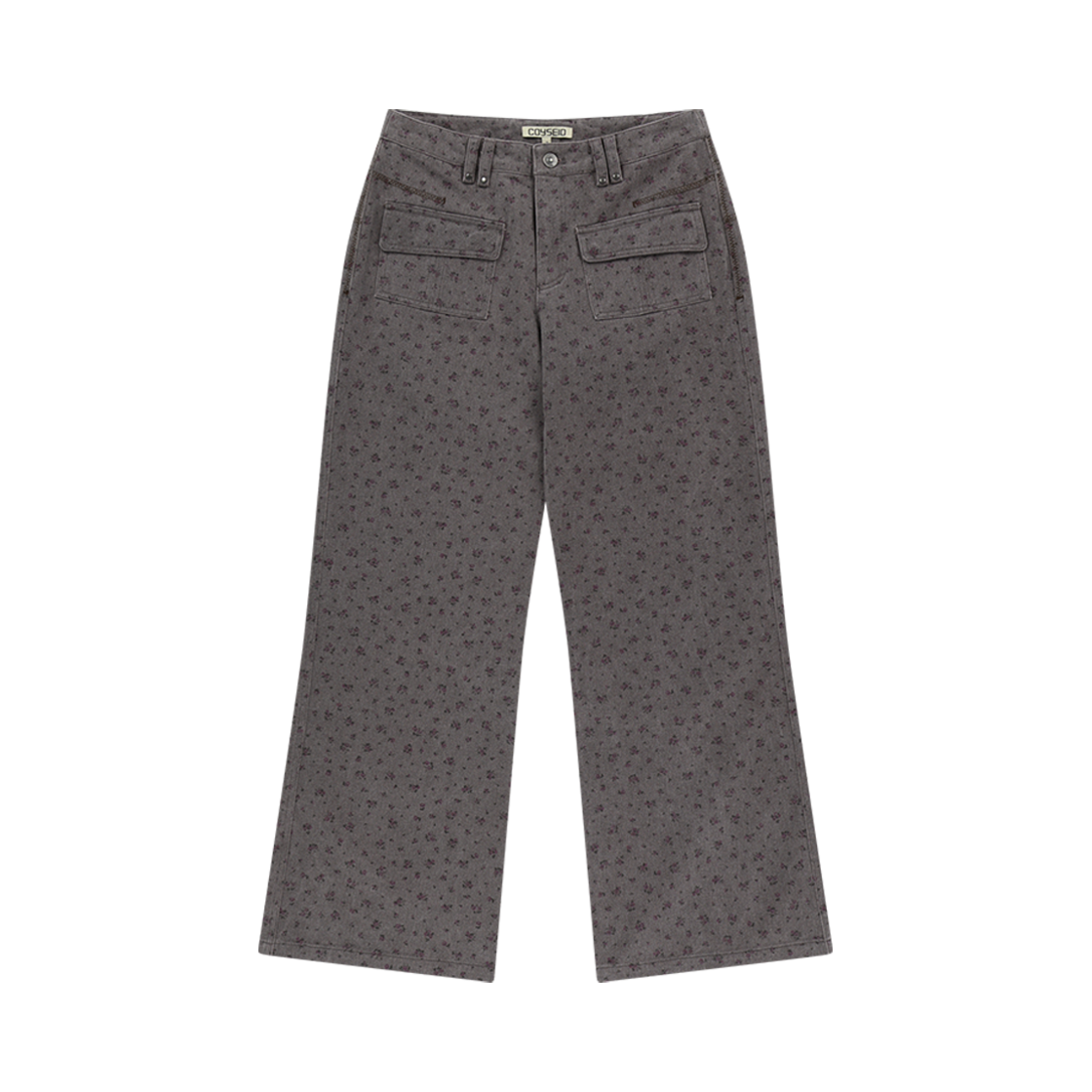 COYSEIO コイセイオ FLOWER PATTERN PANTS 코이세이오 플라워 패턴 팬츠 퍼플 그레이 | COYSEIO | KREAM