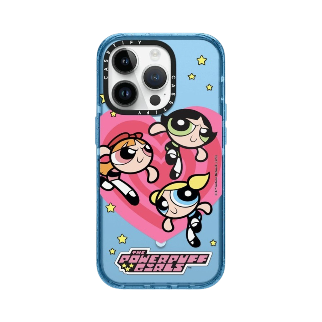 케이스티파이 x 파워퍼프걸 아이폰 하트 맥세이프 임팩트 케이스 반투명 시에라 블루(Casetify x The Powerpuff Girls iPhone Heart Magsafe Impact Case Sheer Sierra Blue) - 1