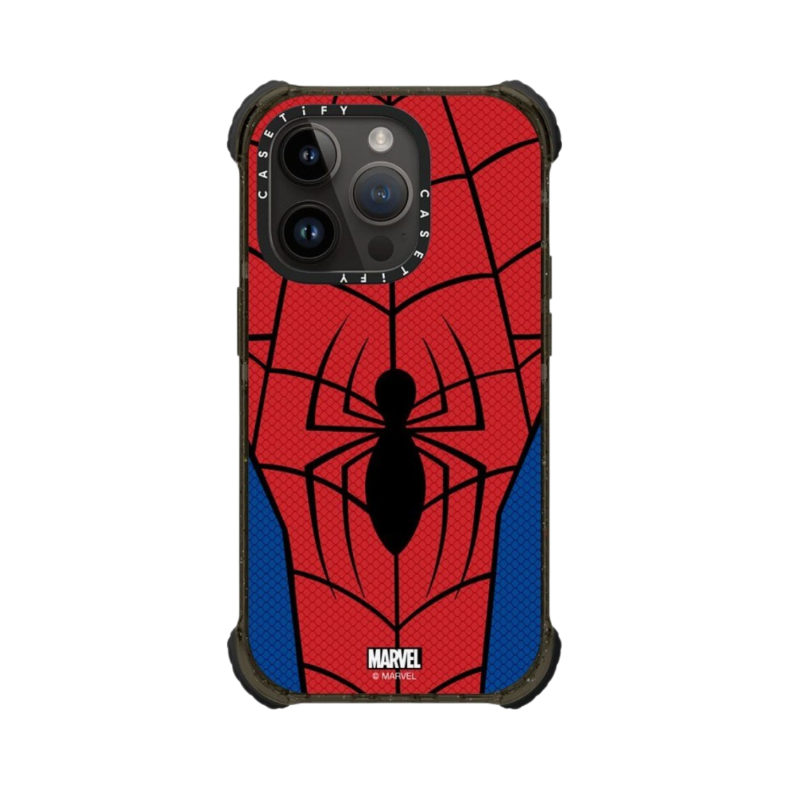 케이스티파이 x 마블 아이폰 스파이더맨 수트 맥세이프 울트라 임팩트 케이스 클리어 블랙(Casetify x Marvel iPhone Spider-Man Suit Magsafe Ultra Impact Case Clear Black) - 3