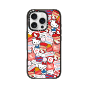 Casetify x Hello Kitty iPhone Sticker Magsafe Compatible Impact Case Black