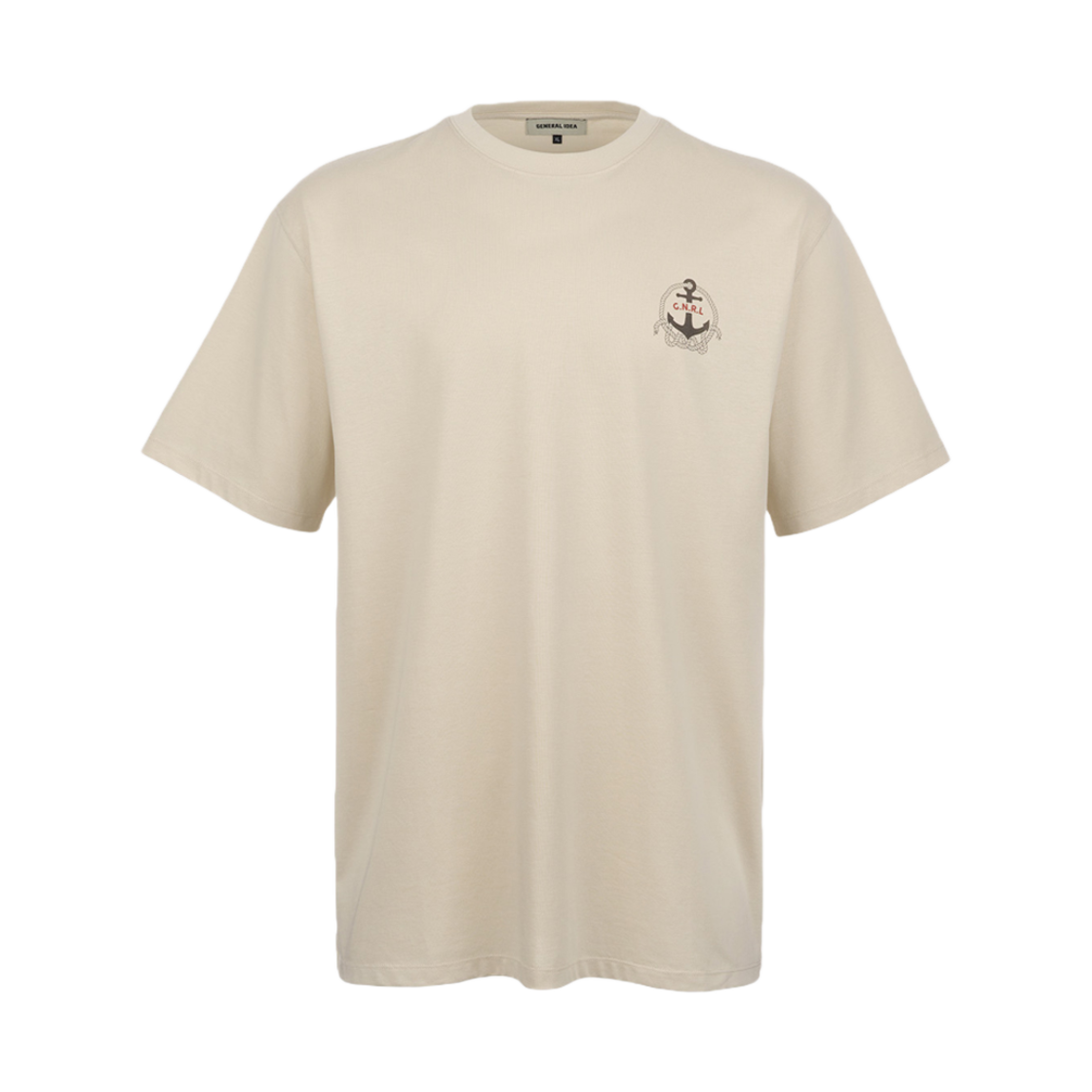 제너럴아이디어 유니섹스 앵커 반팔 티셔츠 샌드베이지