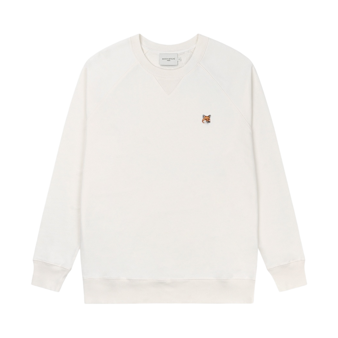 메종 키츠네 폭스 헤드 패치 클래식 스웨트셔츠 에크루(Maison Kitsune Fox Head Patch Classic Sweatshirt Ecru)