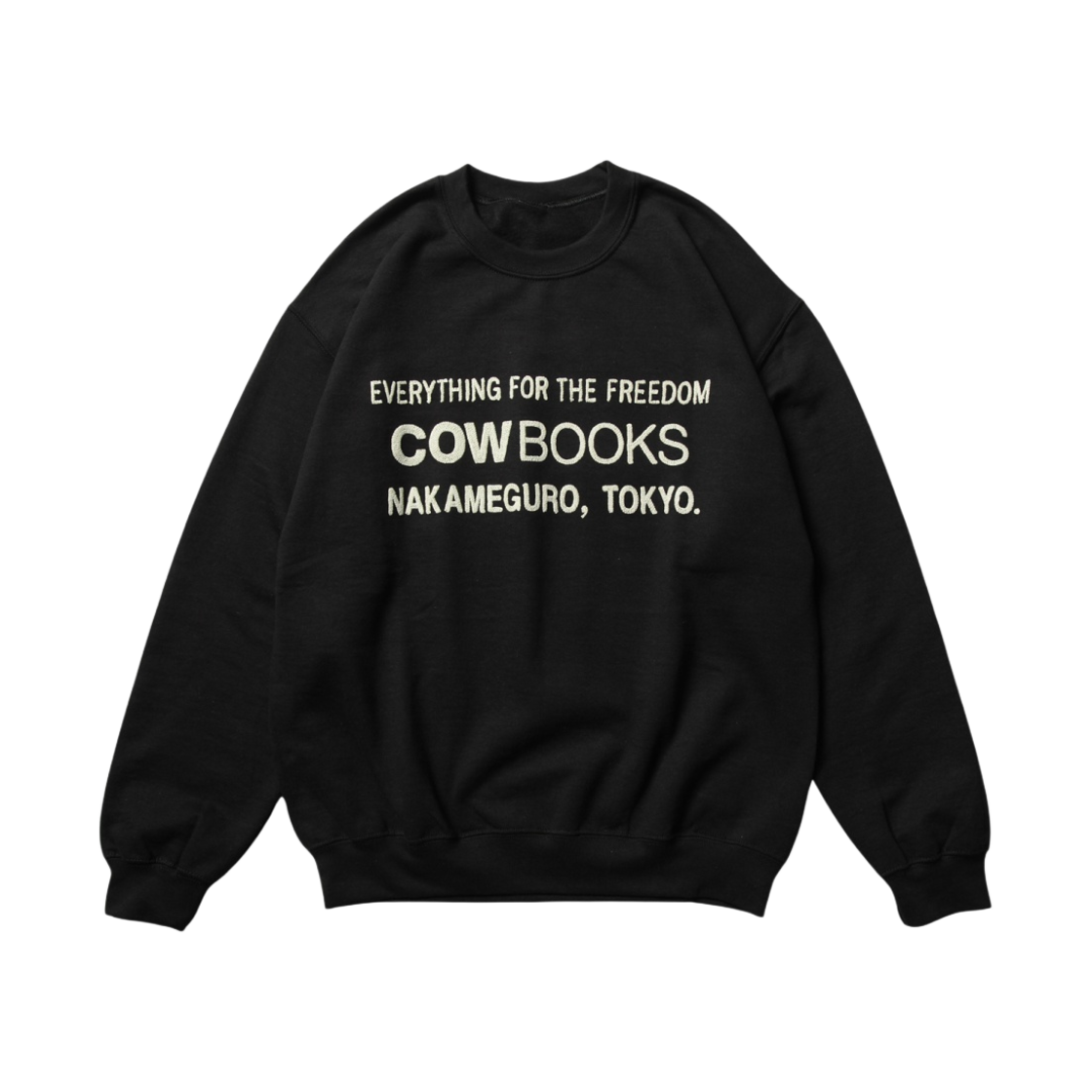 카우북스 북 벤더 스웨트셔츠 블랙(Cow Books Book Vendor Sweatshirt Black)