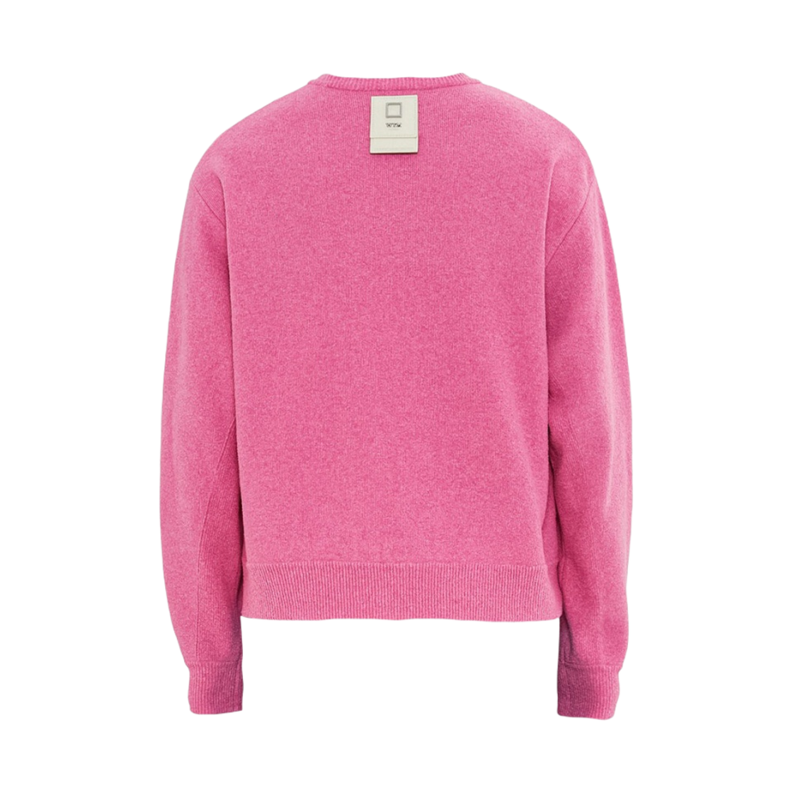 우영미 레더 패치 니트 핑크 - 23SS(Wooyoungmi Leather Patch Knit Pink - 23SS) - 2