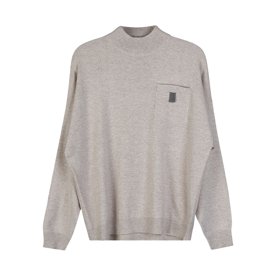 M12174104P-C9276 (W) Brunello Cucinelli Cashmere Knit Beige
