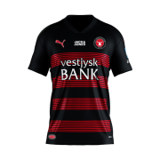 Puma FC Midtjylland 2023/24 Home Track Jersey Black Red (Non Marking Ver.)