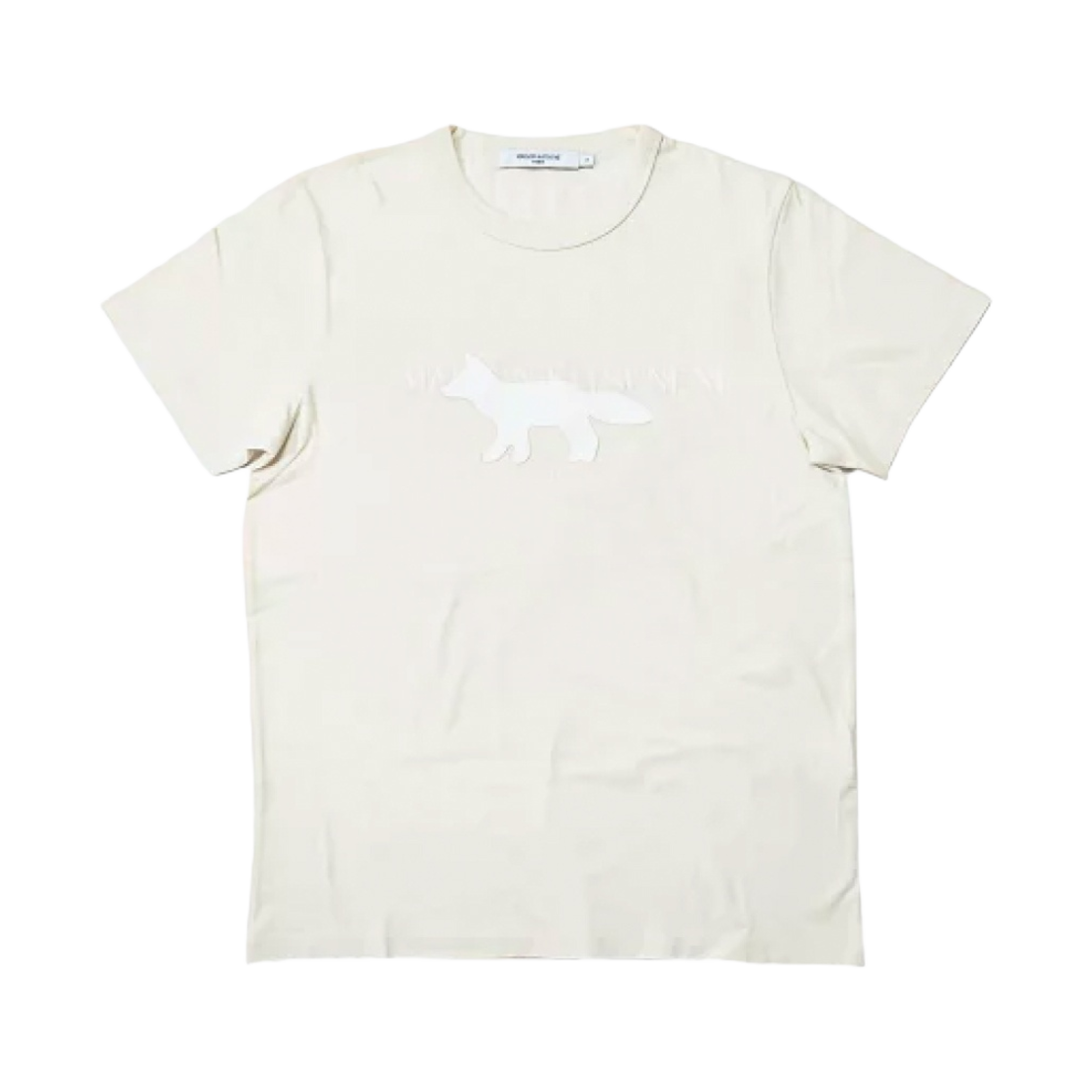 IW00154KJ0008-P701 (W) Maison Kitsune Fox Stamp Classic T-Shirt Ecru