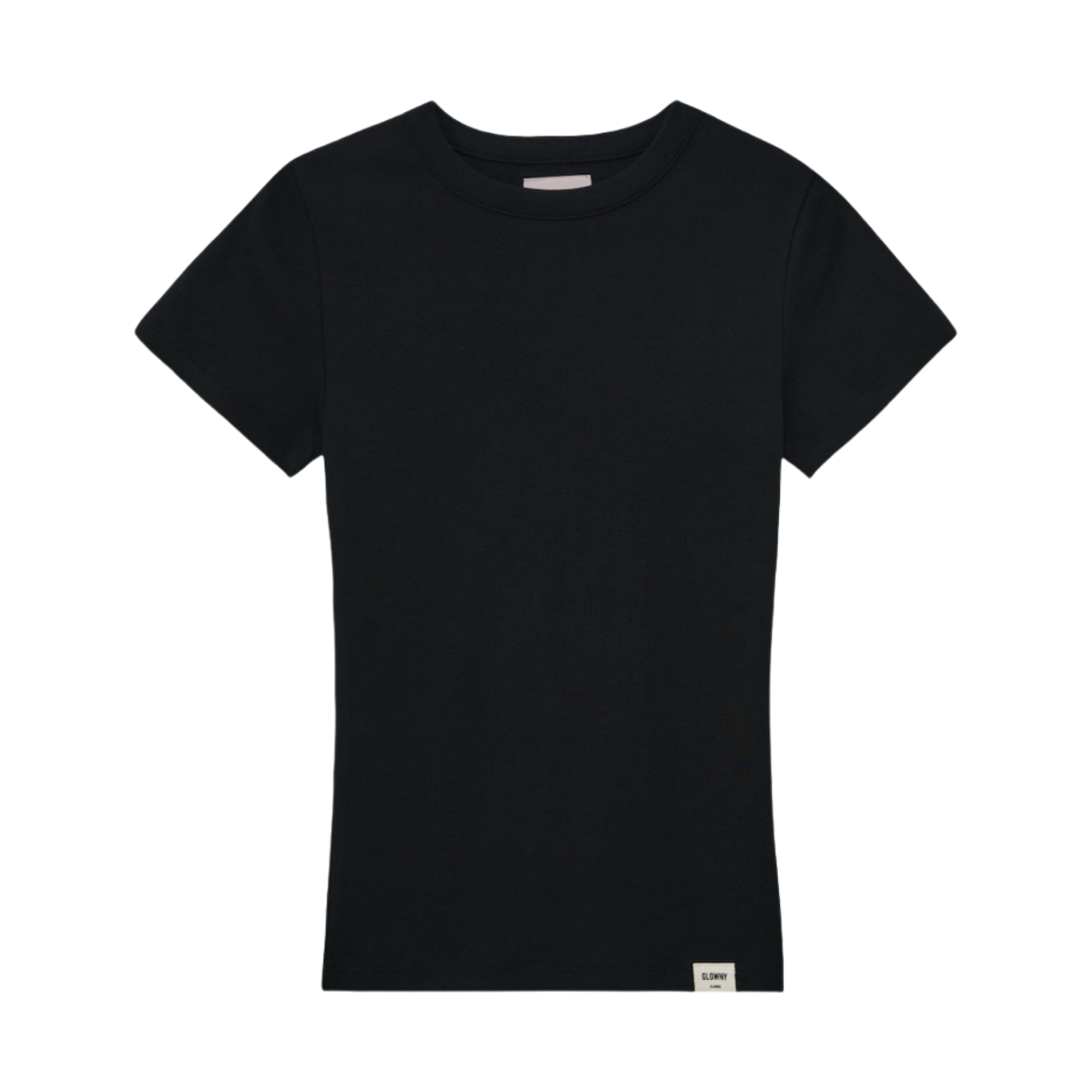 (W) 글로니 지 클래식 피티드 티셔츠 블랙