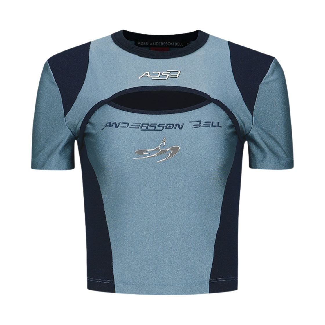[KREAM 단독] ADSB 앤더슨벨 우먼 에센셜 컷아웃 레이싱 티셔츠 블루([KREAM 단독] ADSB Andersson Bell Women Essential Cut-Out Racing T-Shirts Blue)