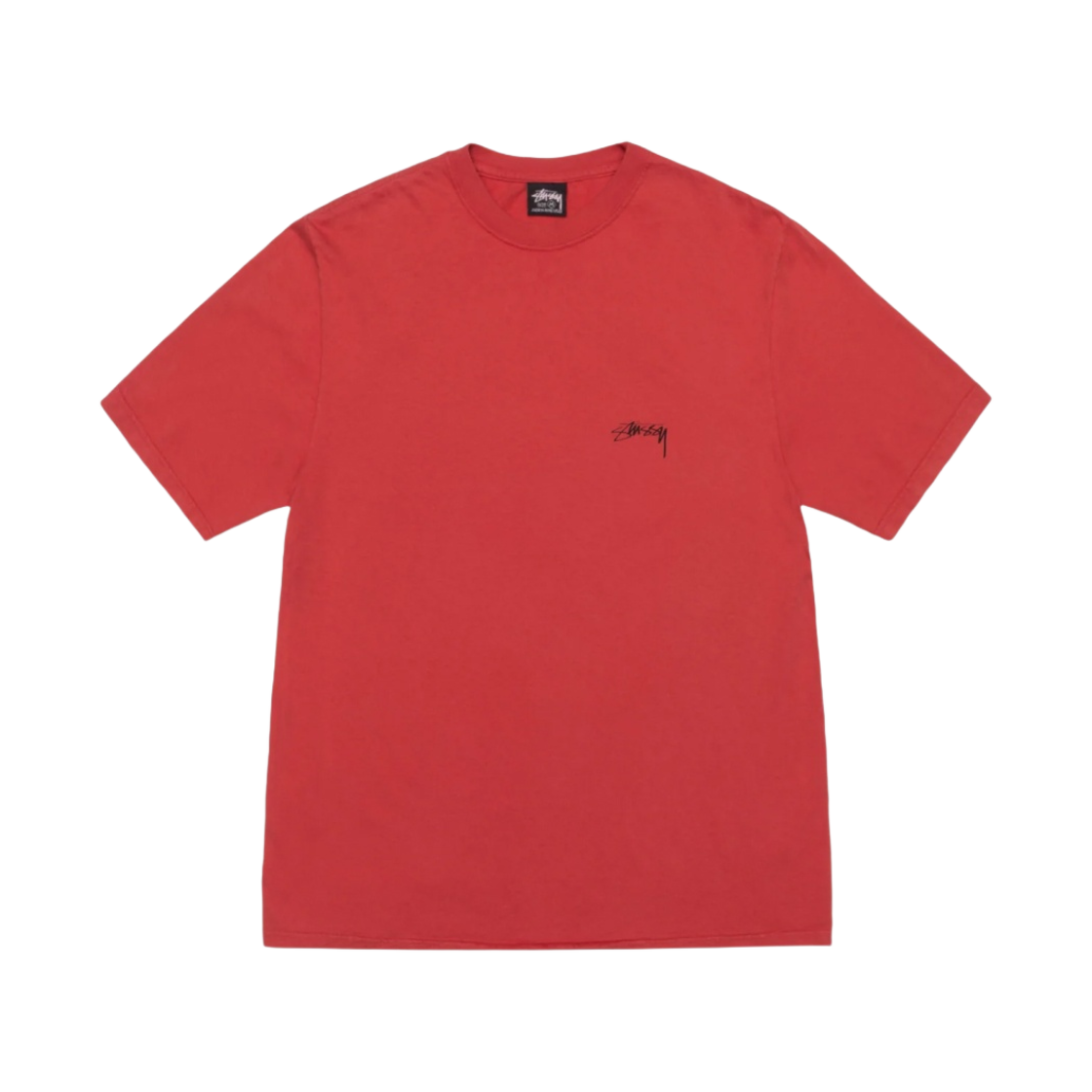 스투시 스무스 스탁 피그먼트 다이드 티셔츠 구아바(Stussy Smooth Stock Pigment Dyed T-Shirt Guava) - 1