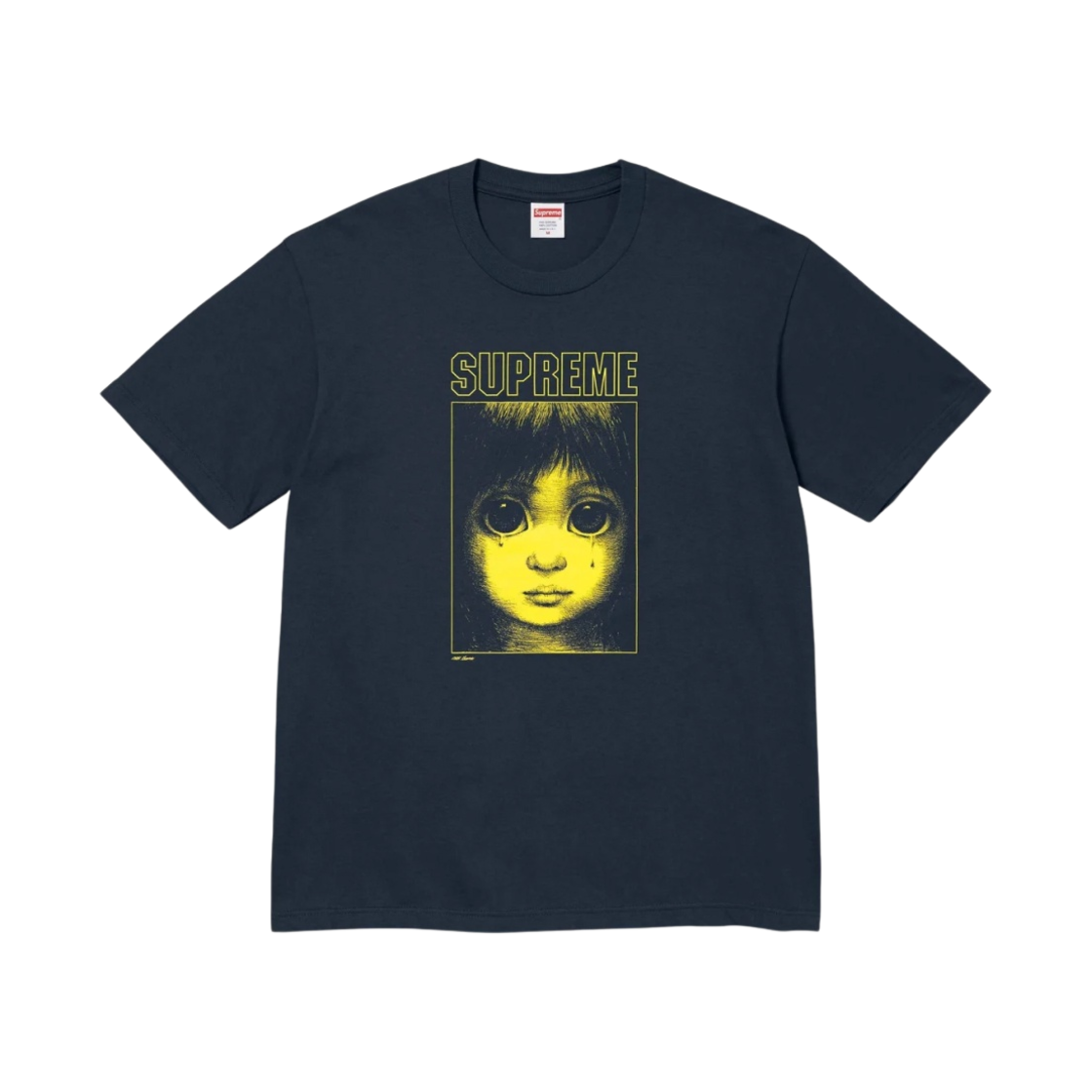 슈프림 x 마가렛 킨 티어드롭 티셔츠 네이비 - 24SS