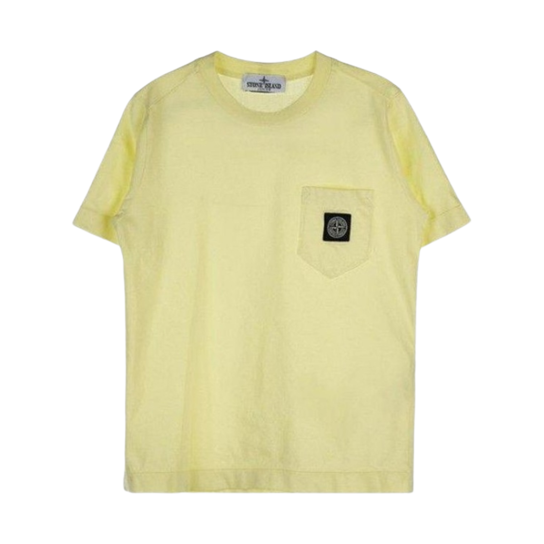 781620347-V0031 (Kids) Stone Island Patch T-Shirt Lemon - 23SS