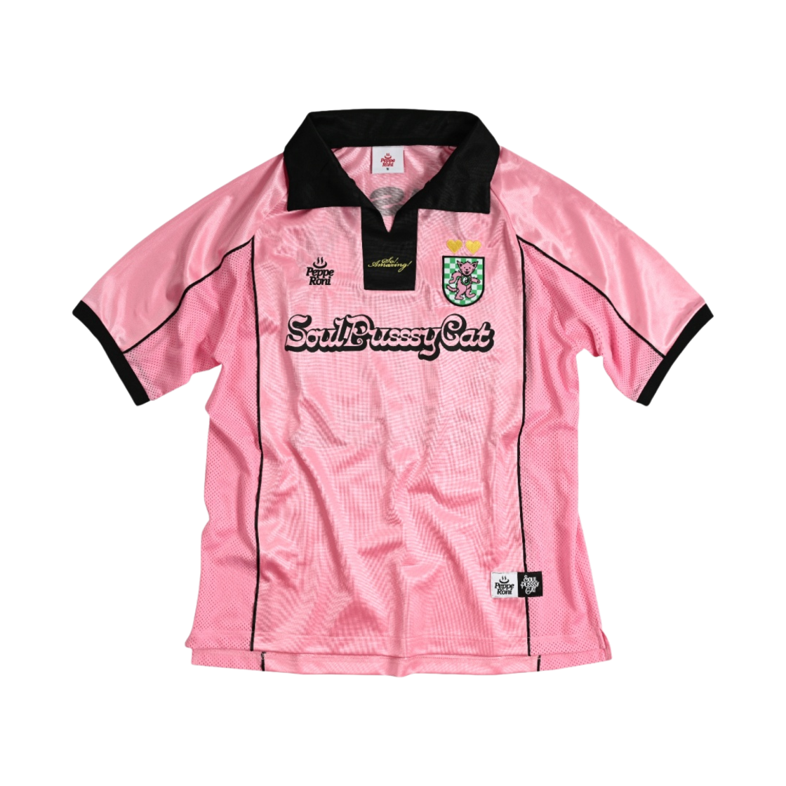 소울푸시캣 x 페퍼로니 서울 퍼지 캣 저지 핑크(Soulpussycat ⅹ Pepperoni Seoul Fuzzzy Cat Jersey Pink)
