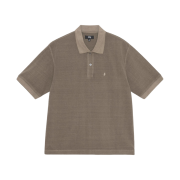 Stussy Pigment Dyed Pique Polo Taupe