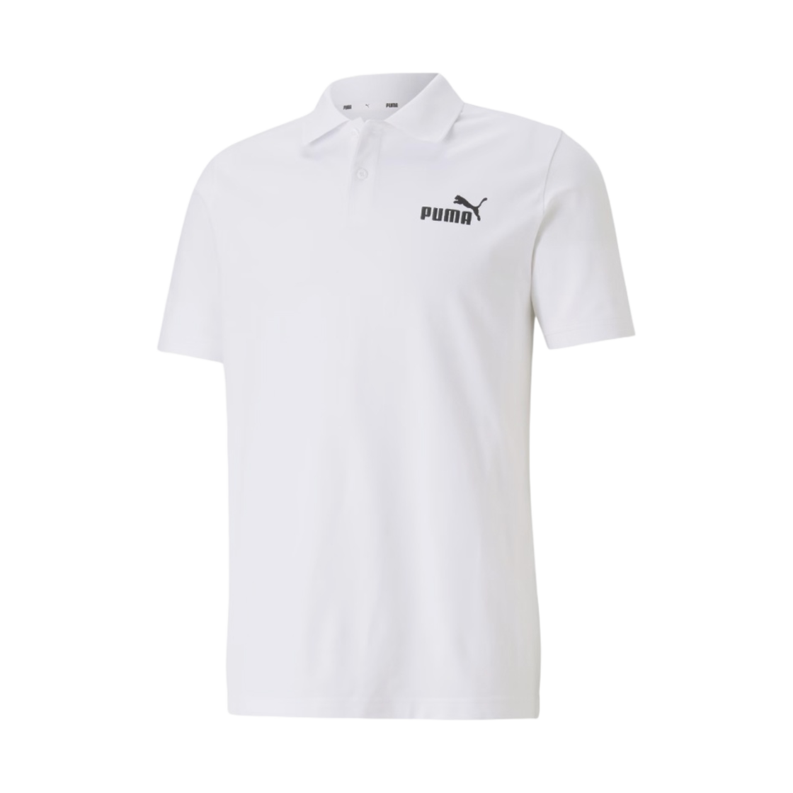 586674-02 Puma Essentials Pique Polo Shirt White