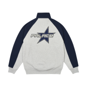 Palace Palstar 1/4 Zip Grey Marl - 24FW