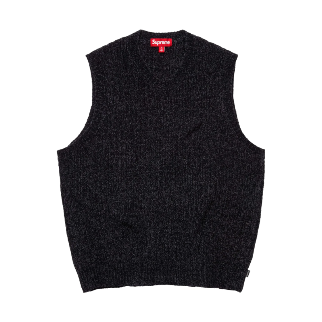 슈프림 셔닐 스웨터 베스트 블랙 - 24FW(Supreme Chenille Sweater Vest Black - 24FW)