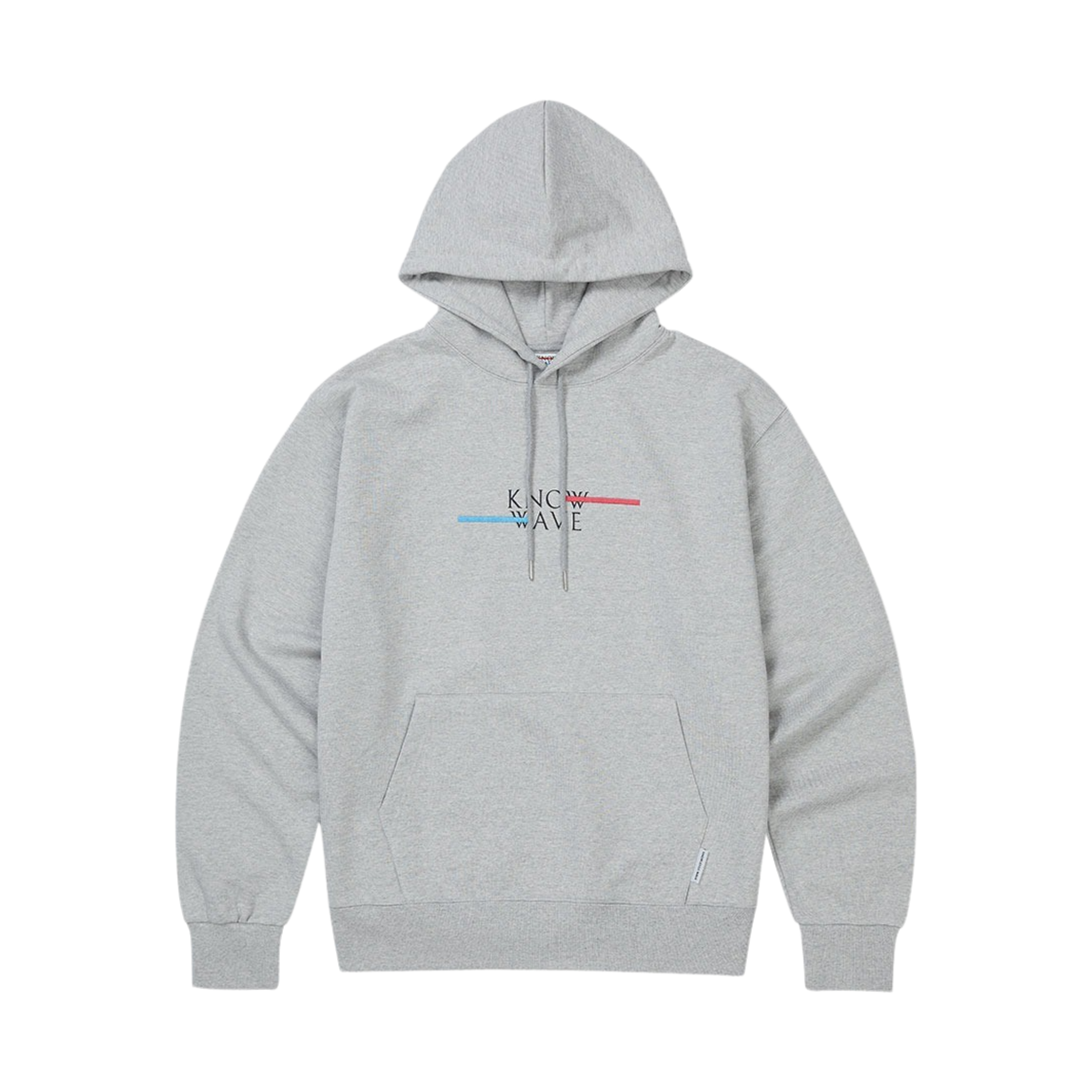 KNT001mMG Knowwave New Logo Hoodie Melange Gray