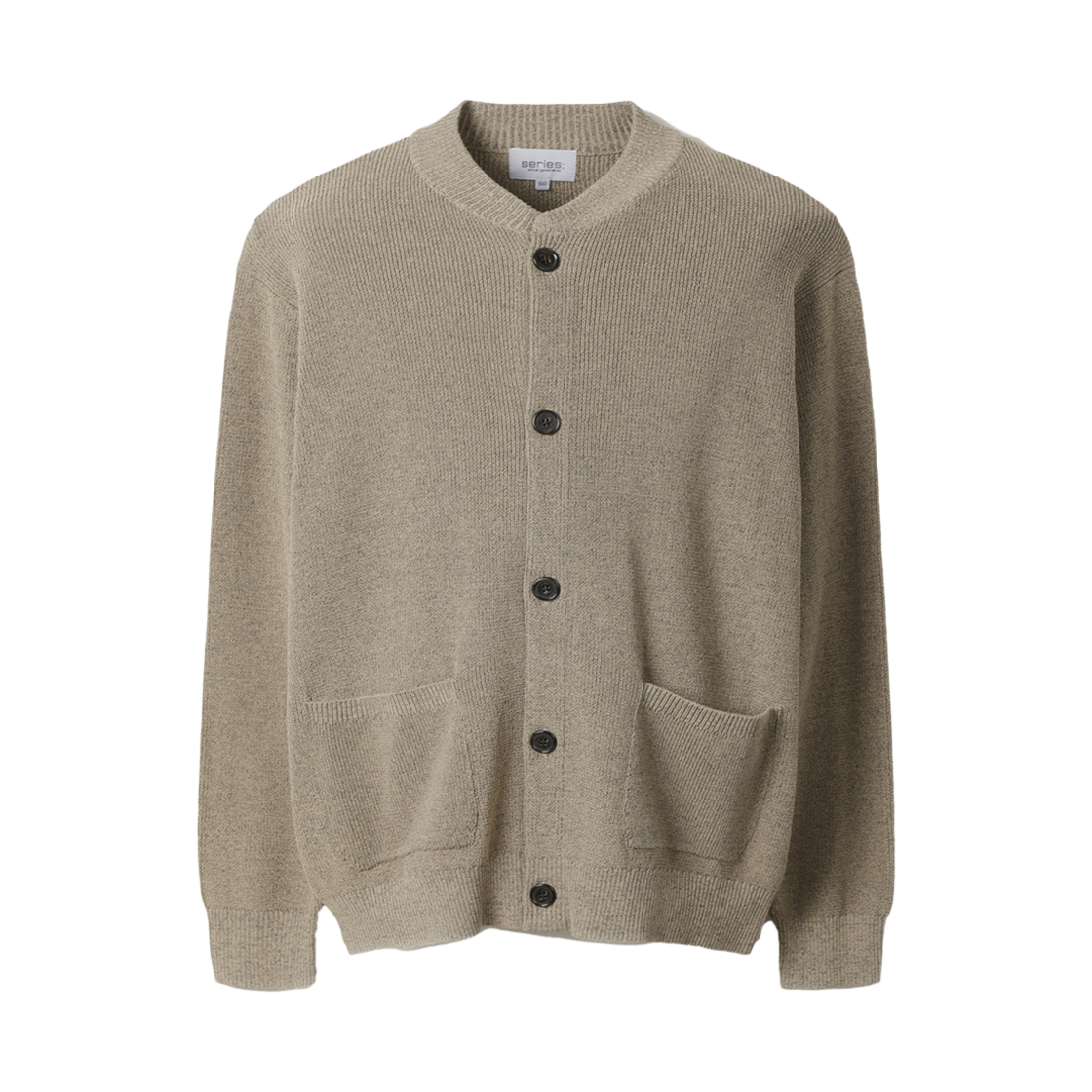 시리즈 라운드 버튼 가디건 브라운(Series Round Button Cardigan Brown) - 1