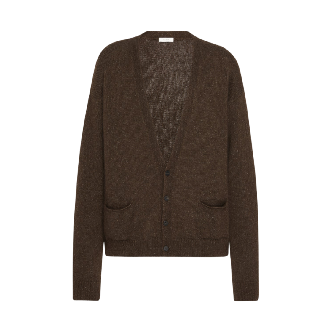 더 로우 하우저 가디건 실크 앤 모헤어 브라운 멜란지(The Row Howser Cardigan in Silk and Mohair Brown Melange) - 1