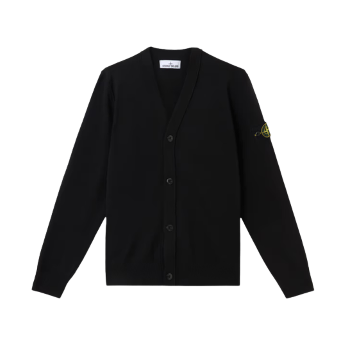 스톤 아일랜드 5100053 소프트 오가닉 버튼 패스닝 코튼 니트 가디건 블랙 - 25SS(Stone Island 5100016 Soft Organic Cotton Knit Cardigan with Button Fastening Black - 25SS)