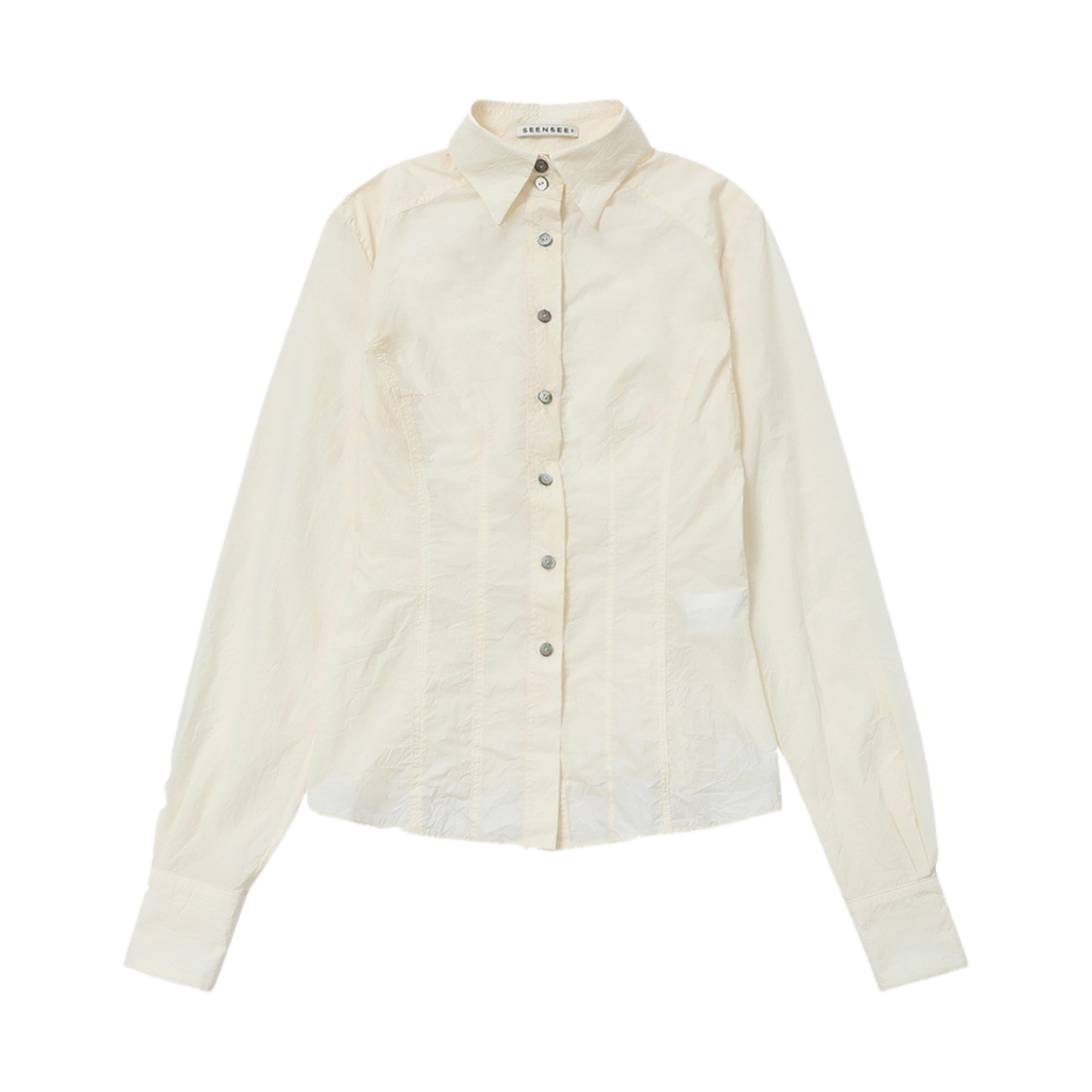 씬 나일론 스티치 셔츠 아이보리(SEEN Nylon Stitched Shirts Ivory)