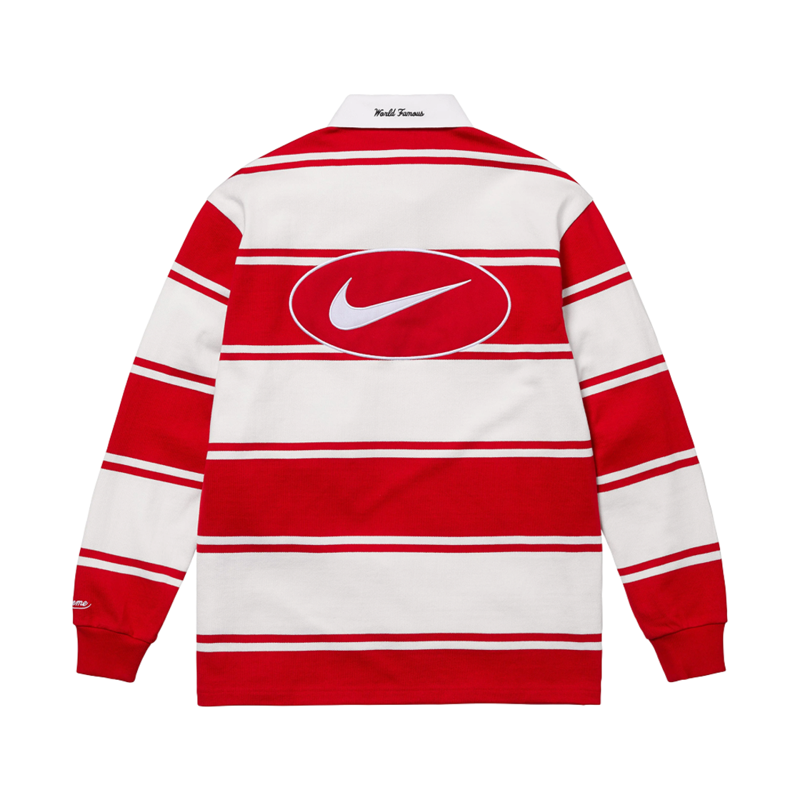 슈프림 x 나이키 스트라이프 럭비 레드 - 25SS(Supreme x Nike Stripe Rugby Red - 25SS)