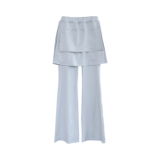 (W) Jichoi Apron Skirt Pants Pearl Grey