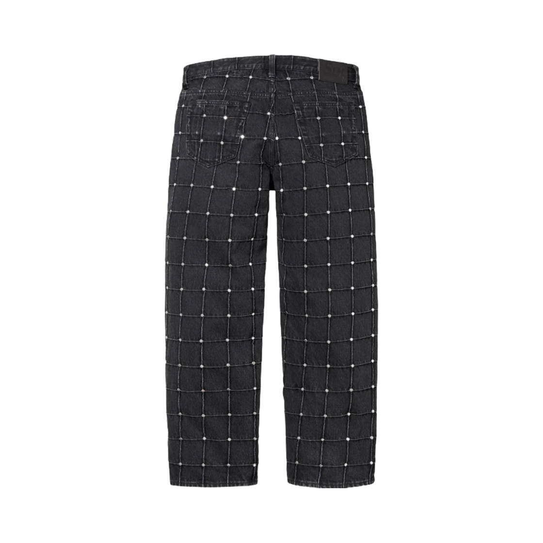 슈프림 스터디드 심 루즈 핏 진 블랙 - 25SS(Supreme Studded Seam Loose Fit Jean Black - 25SS) - 2