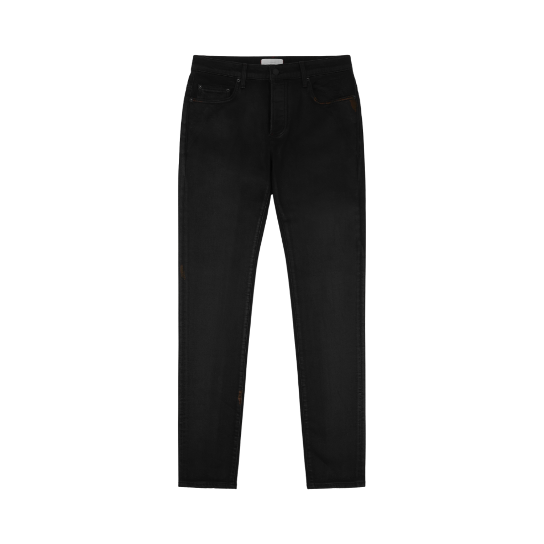 언더마이카 블랙 맘바 슬림 핏 레드 스티치 왁스 코팅 진 룸바 레드 - 22FW(Undermycar Black Mamba Slim Fit Red Stitch Wax Coating Jeans Rumba Red - 22FW)