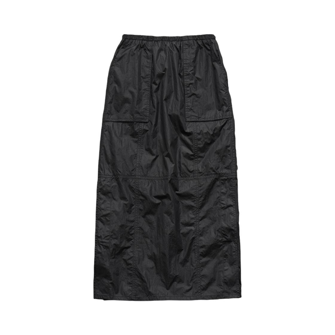 (W) 캐롤쇼페 윈드브레이커 스커트 블랙((W) Carol Shoppe Windbreaker Skirt Black)