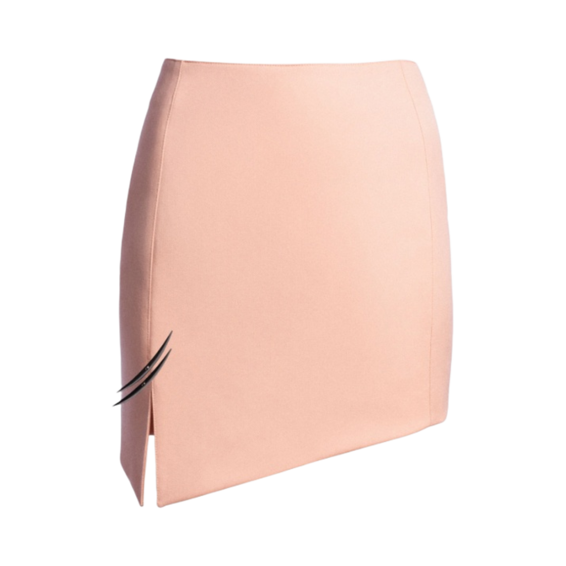 1170668001 (W) H&M x Mugler Wool Mini Skirt Antique Pink