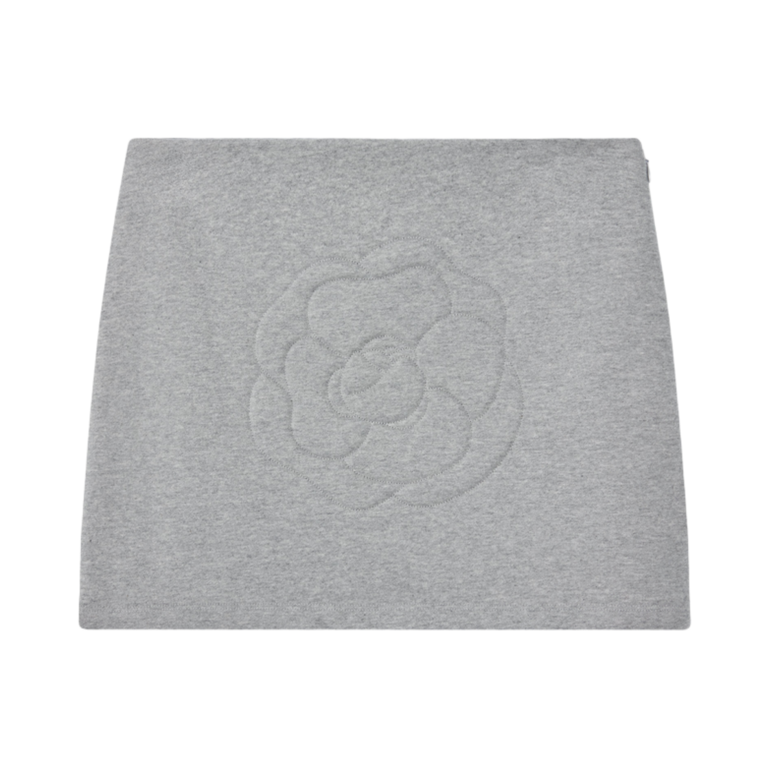 (W) 이미스 로즈 스웨트 미니 스커트 멜란지 그레이((W) Emis Rose Sweat Mini Skirt Melange Gray)