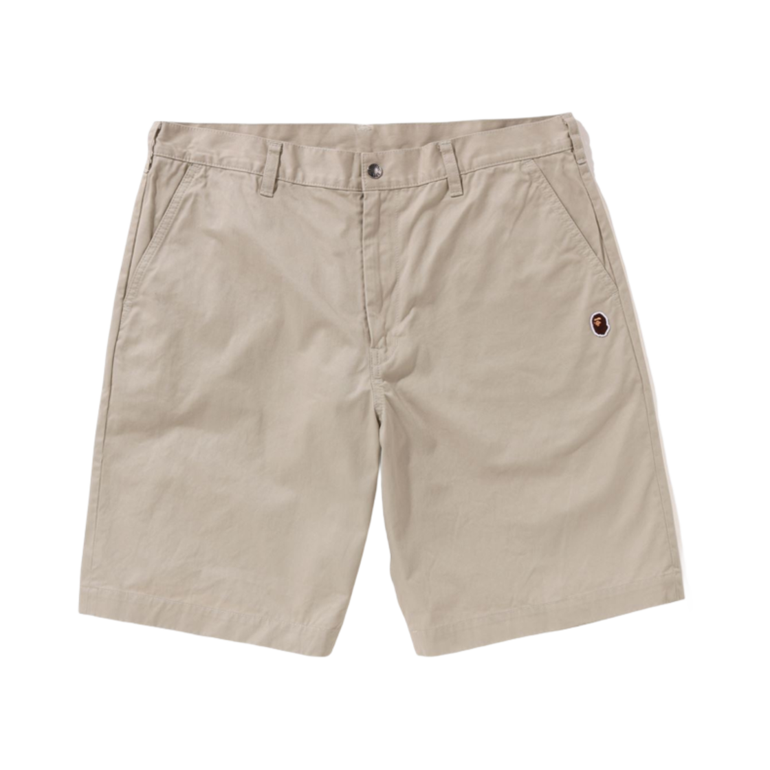 베이프 에이프 헤드 원 포인트 치노 쇼츠 베이지(BAPE Ape Head One Point Chino Shorts Beige) - 1
