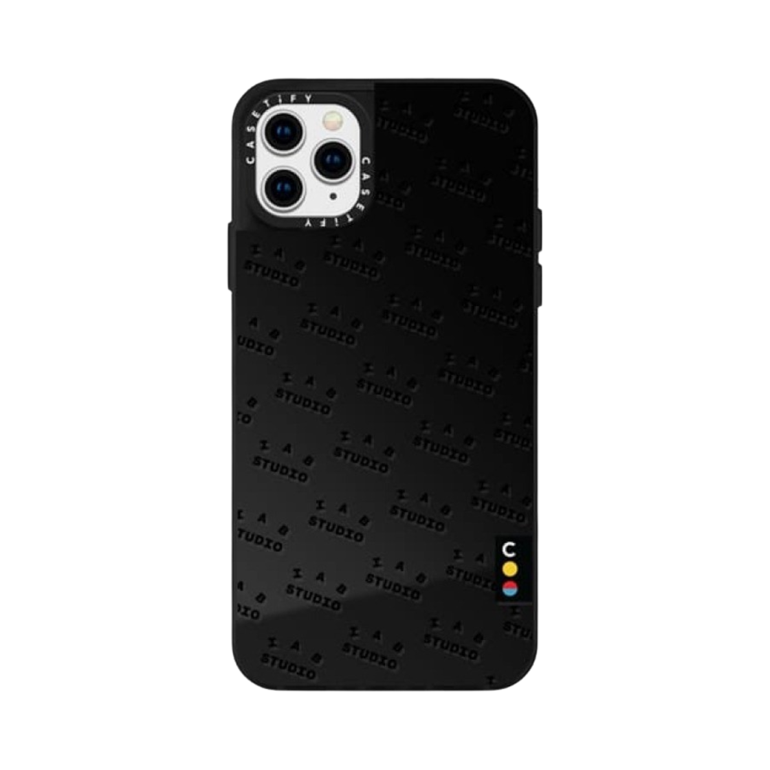 케이스티파이 x 아이앱 스튜디오 아이폰 블랙 모노그램 로고 미러 케이스 블랙(Casetify x IAB Studio iPhone Black Monogram Logo Mirror Case Black) - 5
