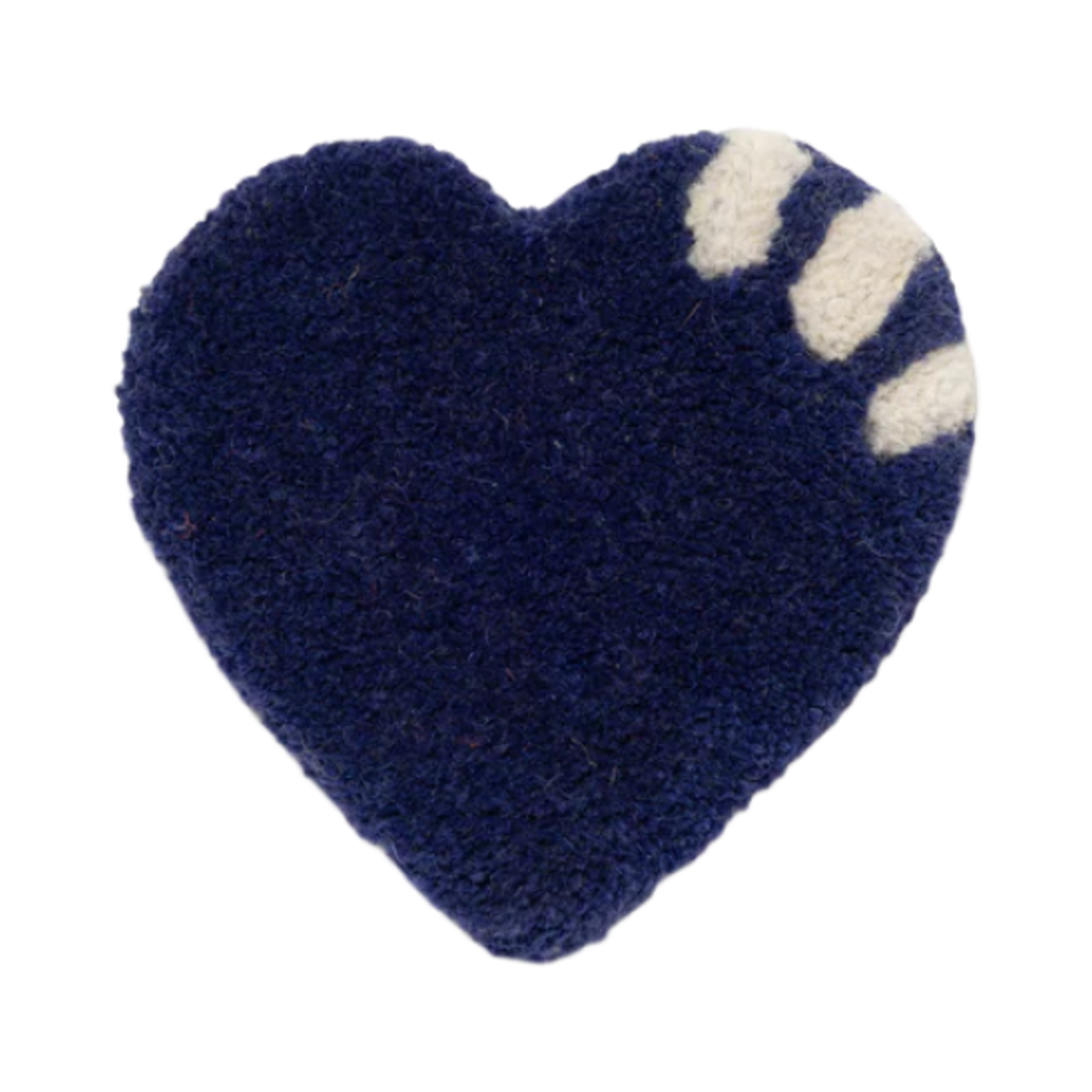 HM29GD082 Human Made Heart Rug Coaster Navy