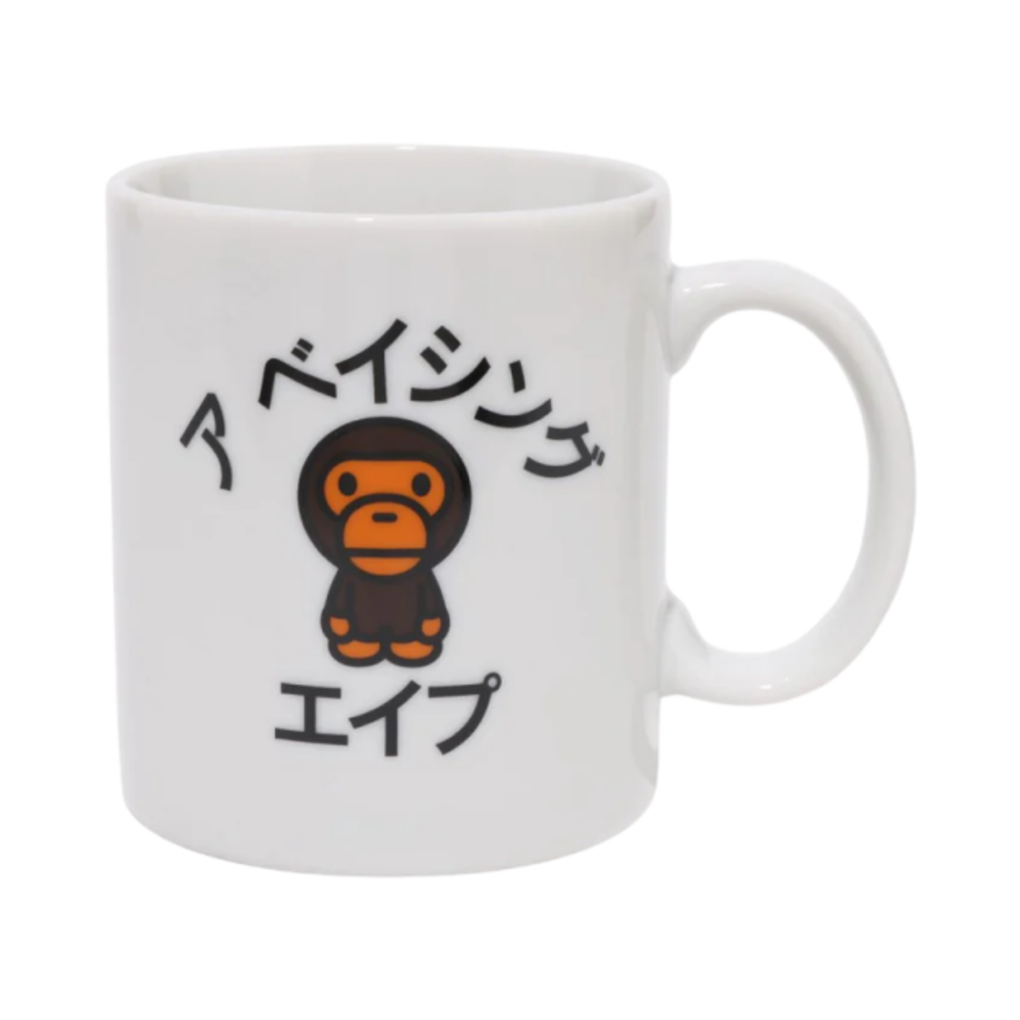 베이프 베이비 마일로 카타카나 머그 화이트(BAPE Baby Milo Katakana Mug White)