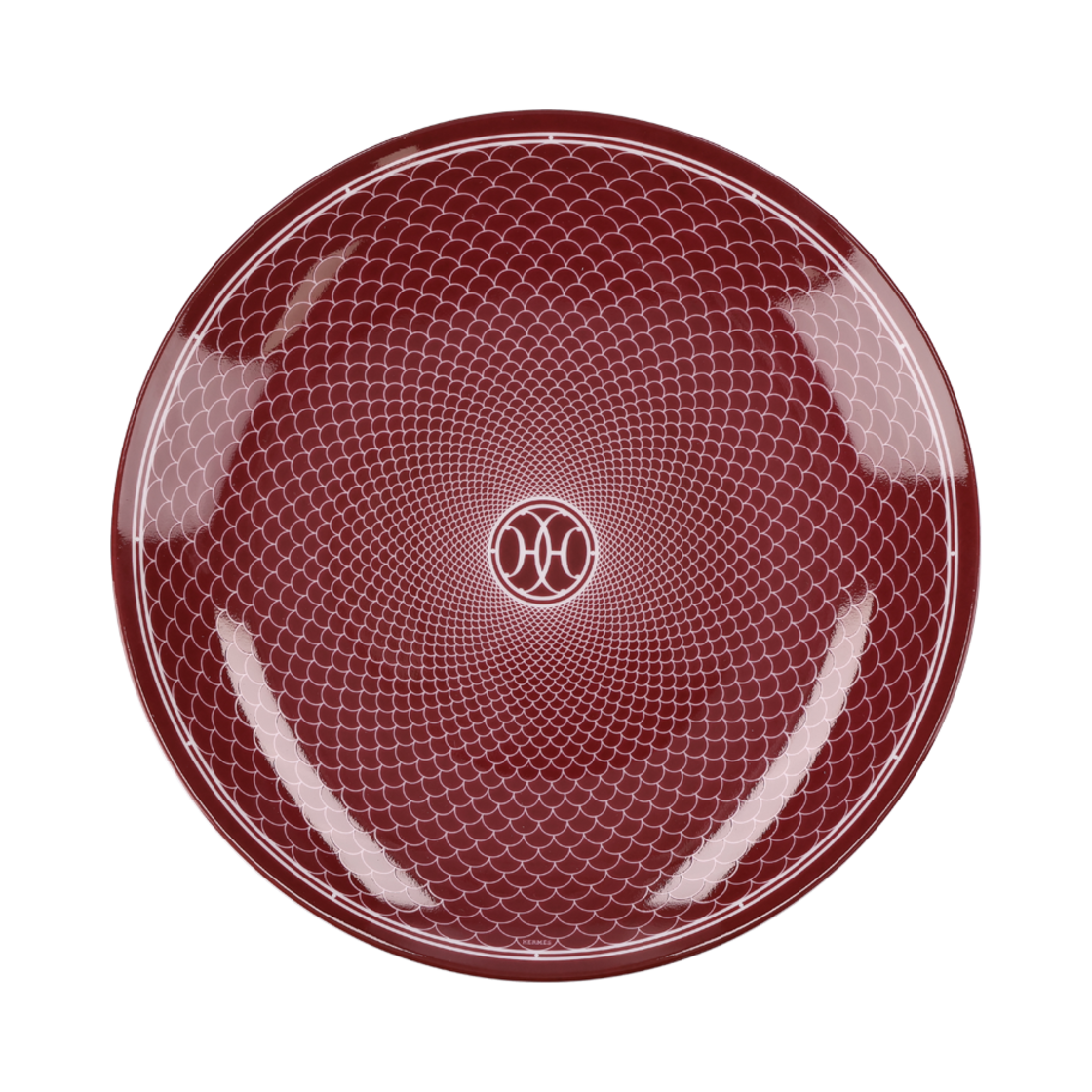 에르메스 P041107P H 데코 디저트 플레이트 루즈 화이트(Hermes H Deco Dessert Plate in Red and White)