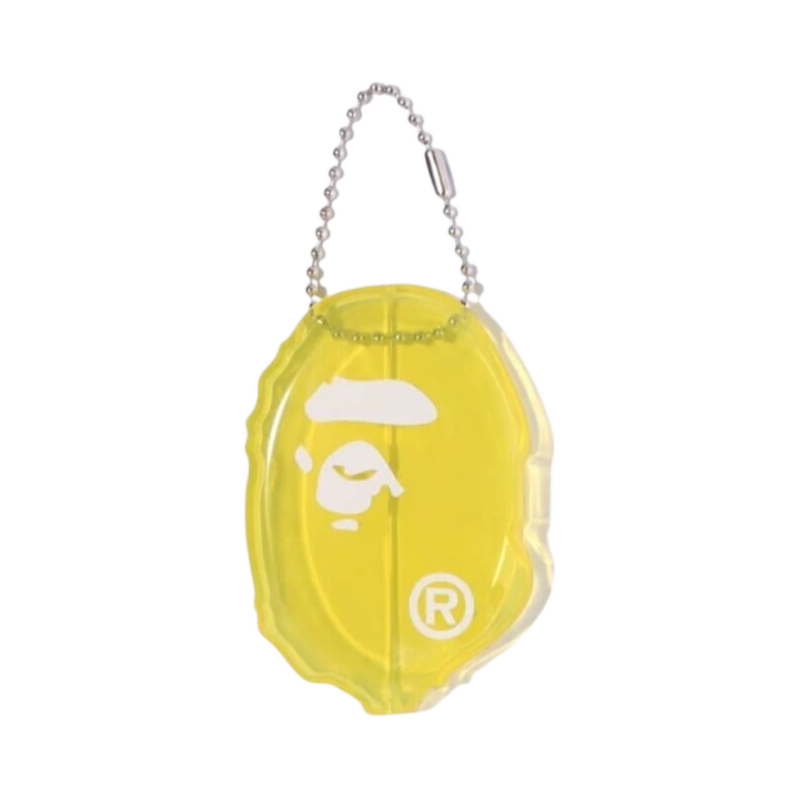 1I70-182-025 BAPE Ape Head Coin Case Yellow