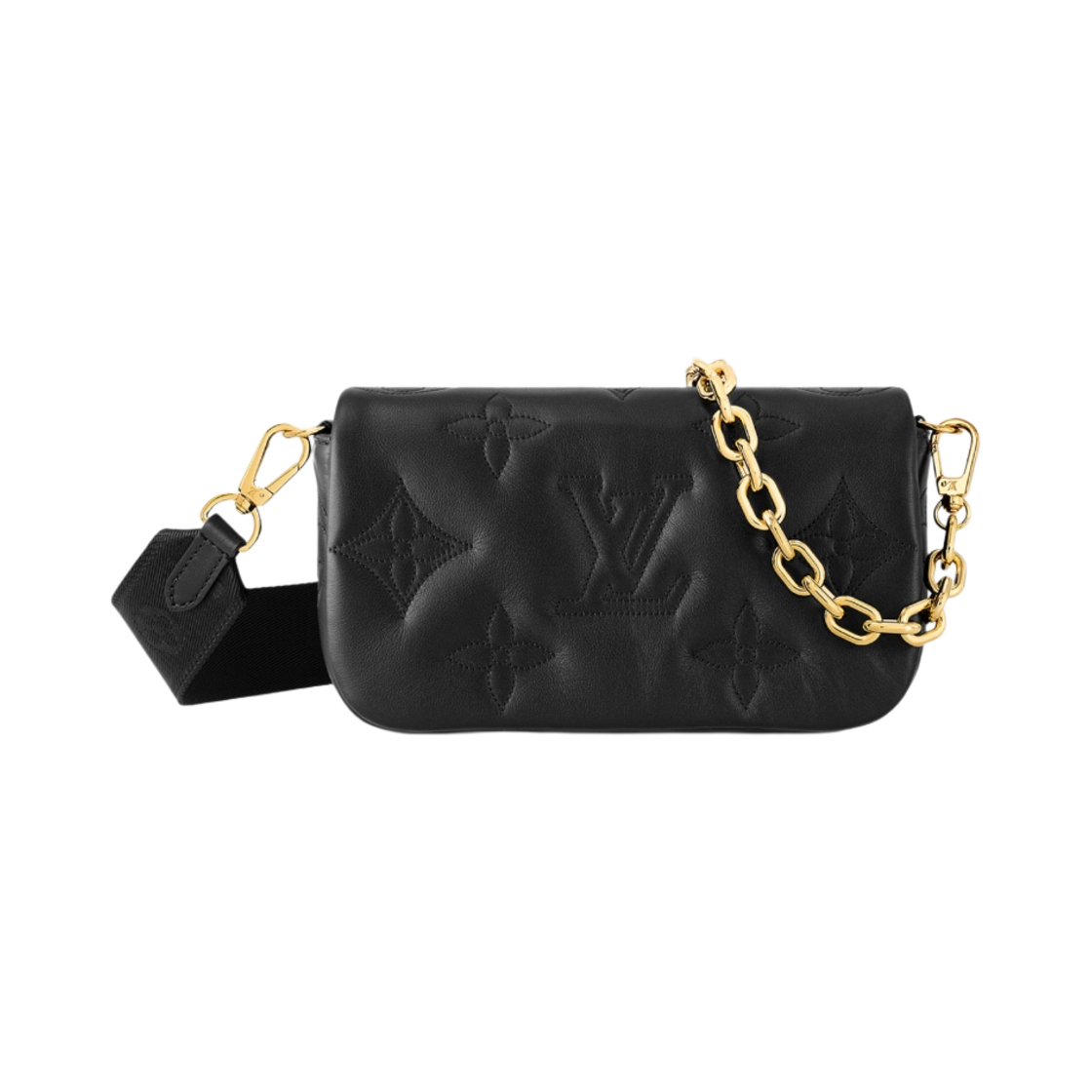 루이비통 월렛 온 스트랩 버블그램 블랙(Louis Vuitton Wallet on Strap Bubblegram Black) - 1