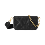 Louis Vuitton Wallet on Strap Bubblegram Black