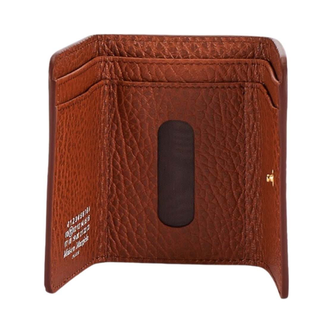 메종 마르지엘라 엠보스 그레인드 카프스킨 컴팩트 카드 홀더 브라운(Maison Margiela Embossed Grained Calfskin Compact Card Holder Brown) - 2