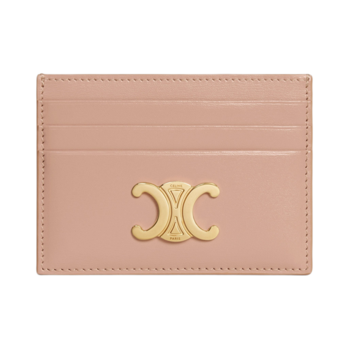 셀린느 카드 홀더 트리옹프 샤이니 카프스킨 소프트 피치(Celine Card Holder Triomphe in Shiny Calfskin Soft Peach)