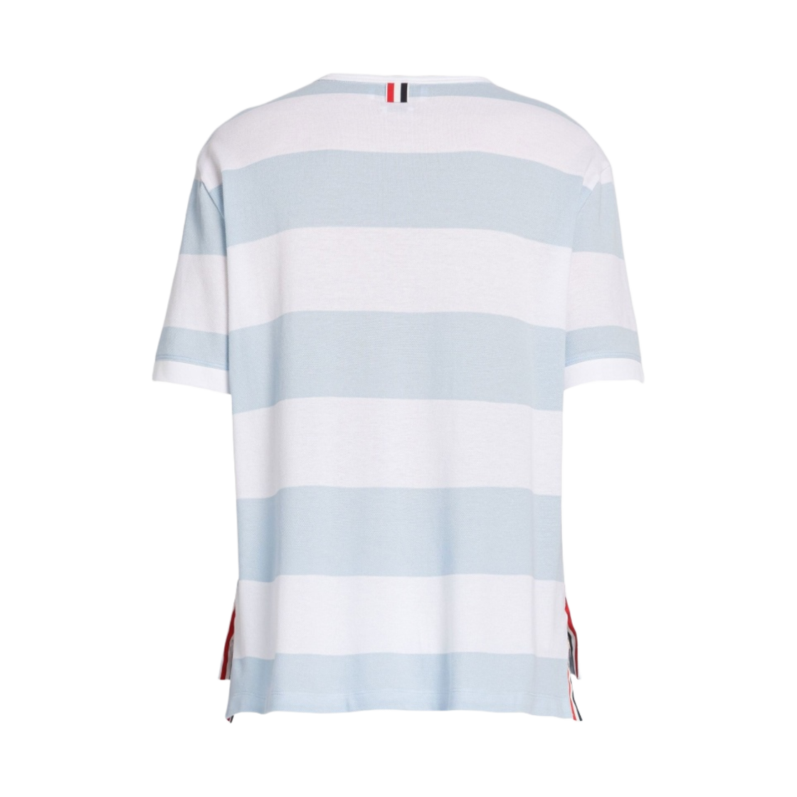 톰브라운 럭비 스트라이프 피케 오버사이즈 포켓 티셔츠 라이트 블루 화이트(Thom Browne Rugby Stripe Pique Oversized Pocket T-Shirt Light Blue White) - 2