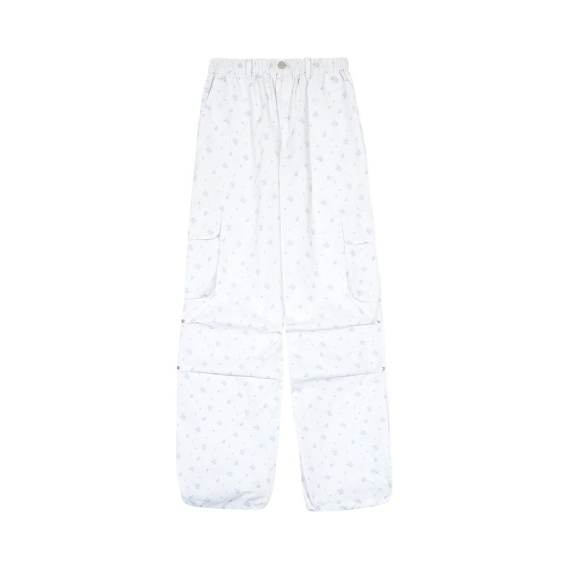 MF2513PT001MWHFR Margarin Fingers Floral Cargo Pants White