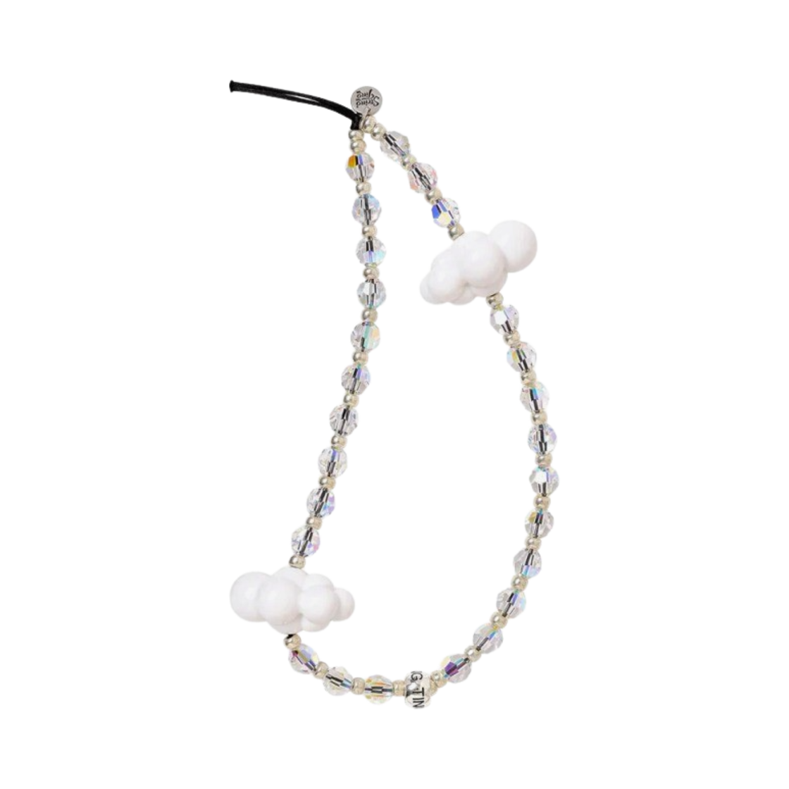 - String Ting Sky Candy Crystal Drip Wristlet Phone Strap