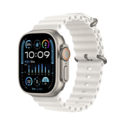 Apple Watch Ultra 2 49mm Titanium Case with Ocean Band White (Korean Ver.)